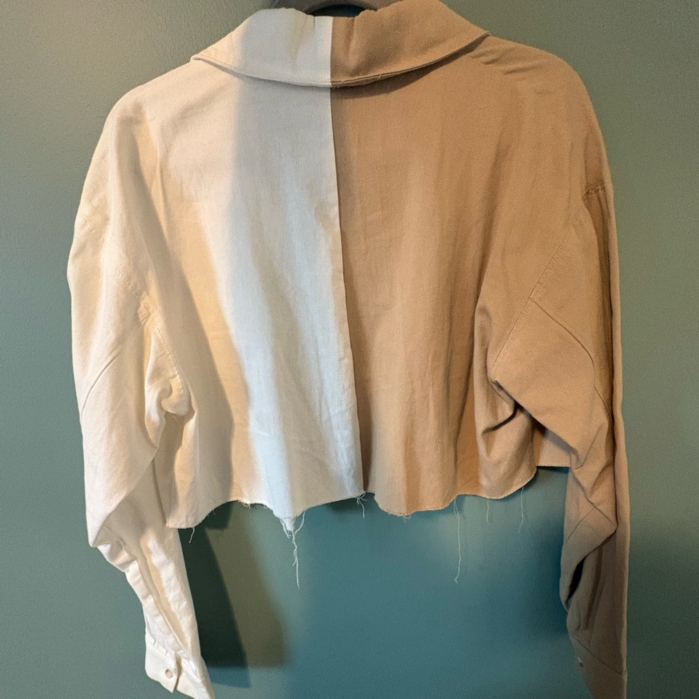 Two Toned Cropped jacket - Picture 3 of 3